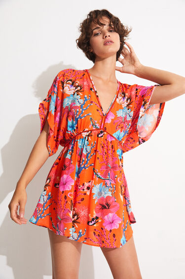 Sustainable coral tunic | Desigual