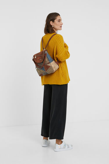 Zaino Borsa Patch E Denim Desigual Com