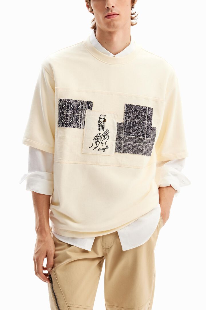 Camiseta patch bordados | Desigual