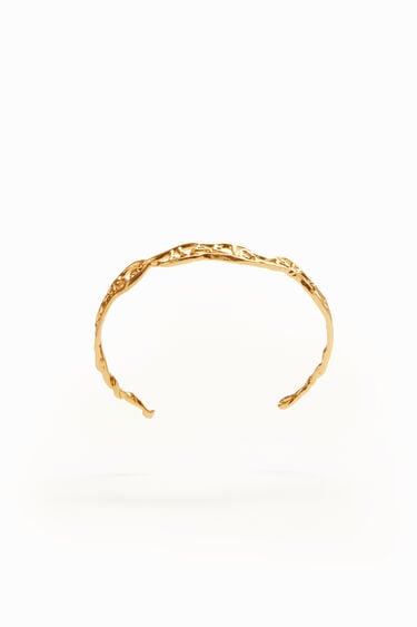 Zalio slender gold plated message bracelet | Desigual