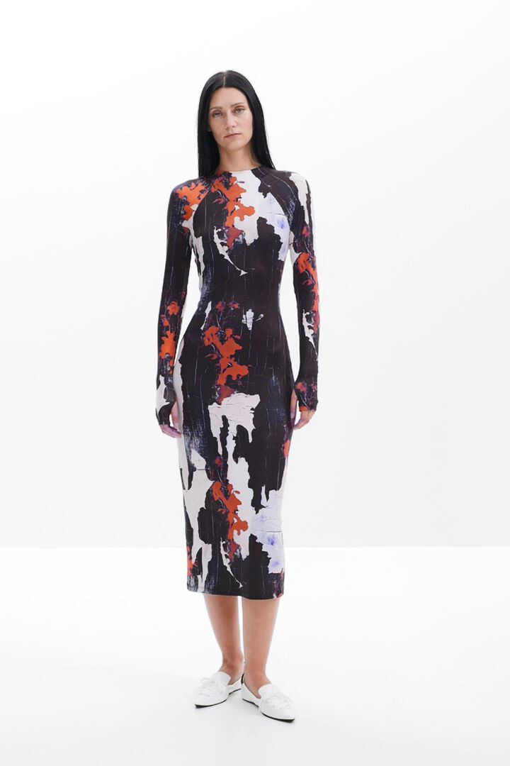 Vestido midi estampado Maitrepierre | Desigual