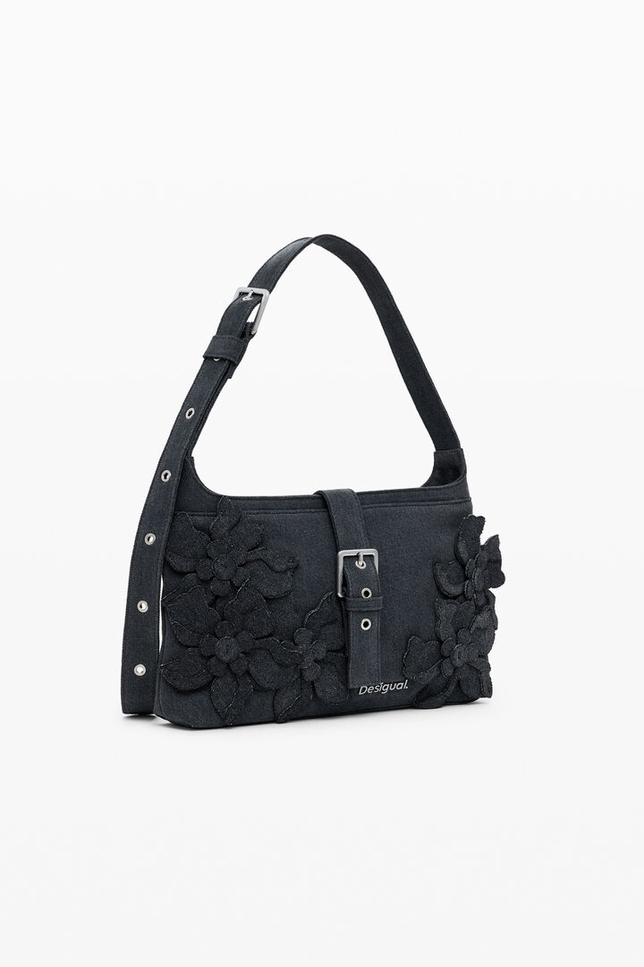 Medium bag with floral patch | Desigual
