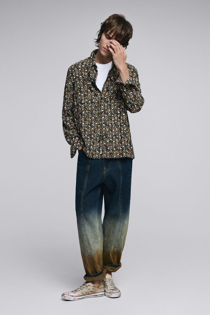 Jacquard men's shirt | Desigual