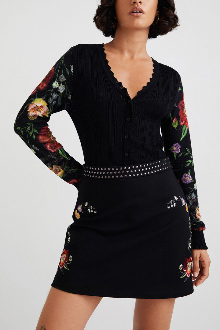 Minijupe ceinture clous | Desigual