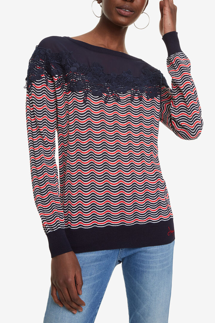 Wavy Sailor Stripe Jumper Laura | Desigual