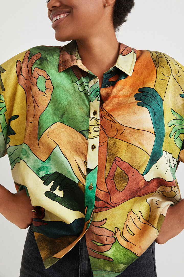 Camisa corta oversize tencel | Desigual