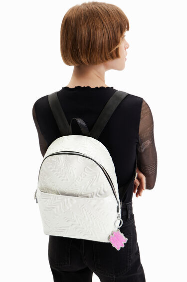 Small iridescent logo backpack | Desigual