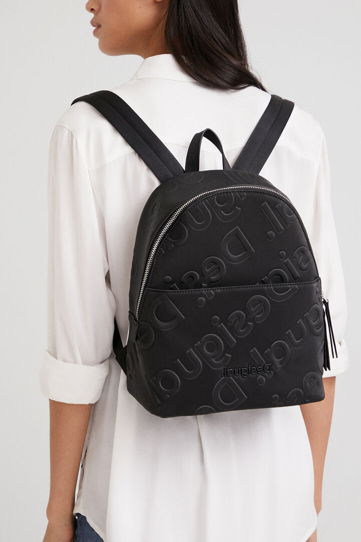 Small backpack with logos | Desigual
