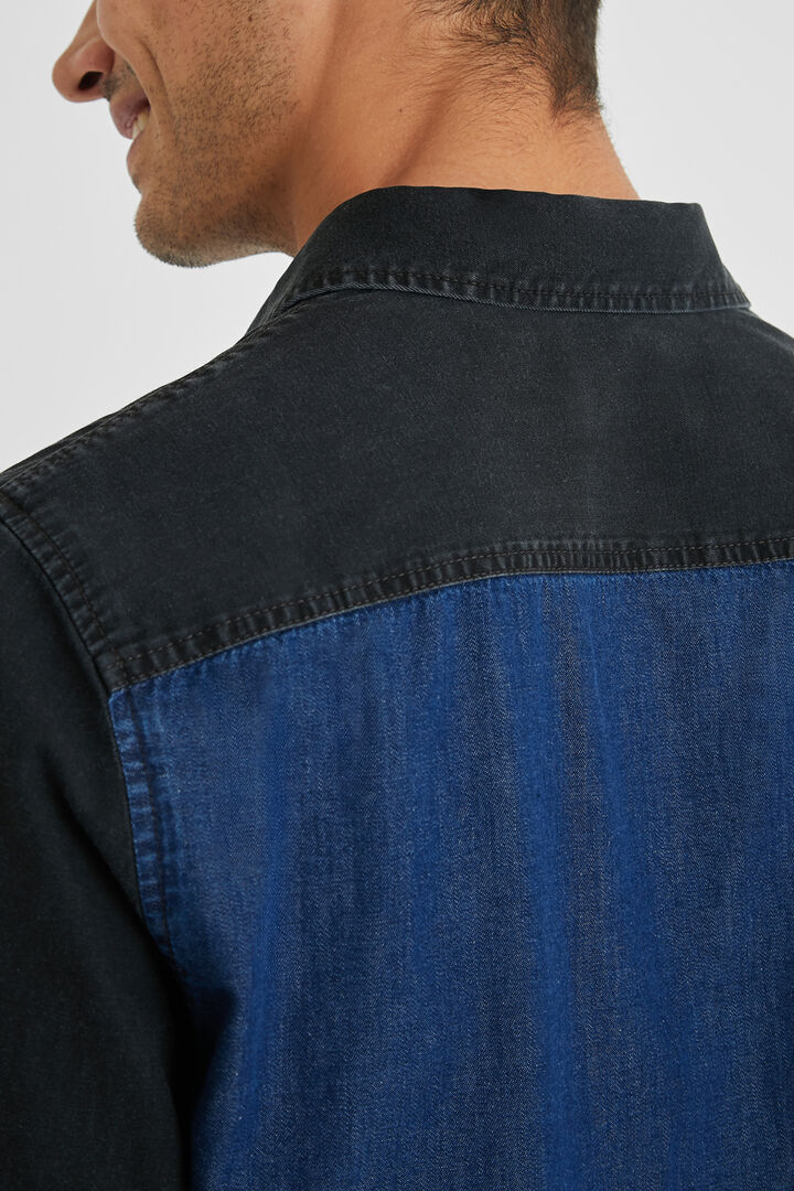 Camisa híbrida vaquera 100% algodón | Desigual