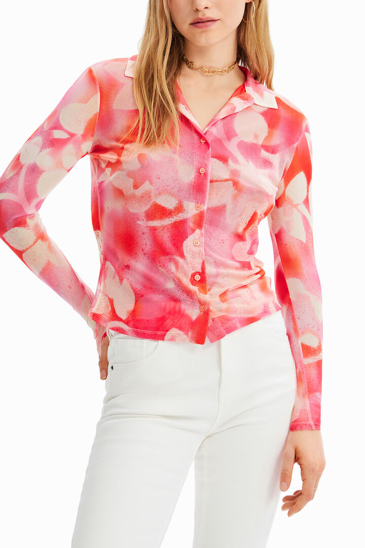 Floral tulle shirt | Desigual