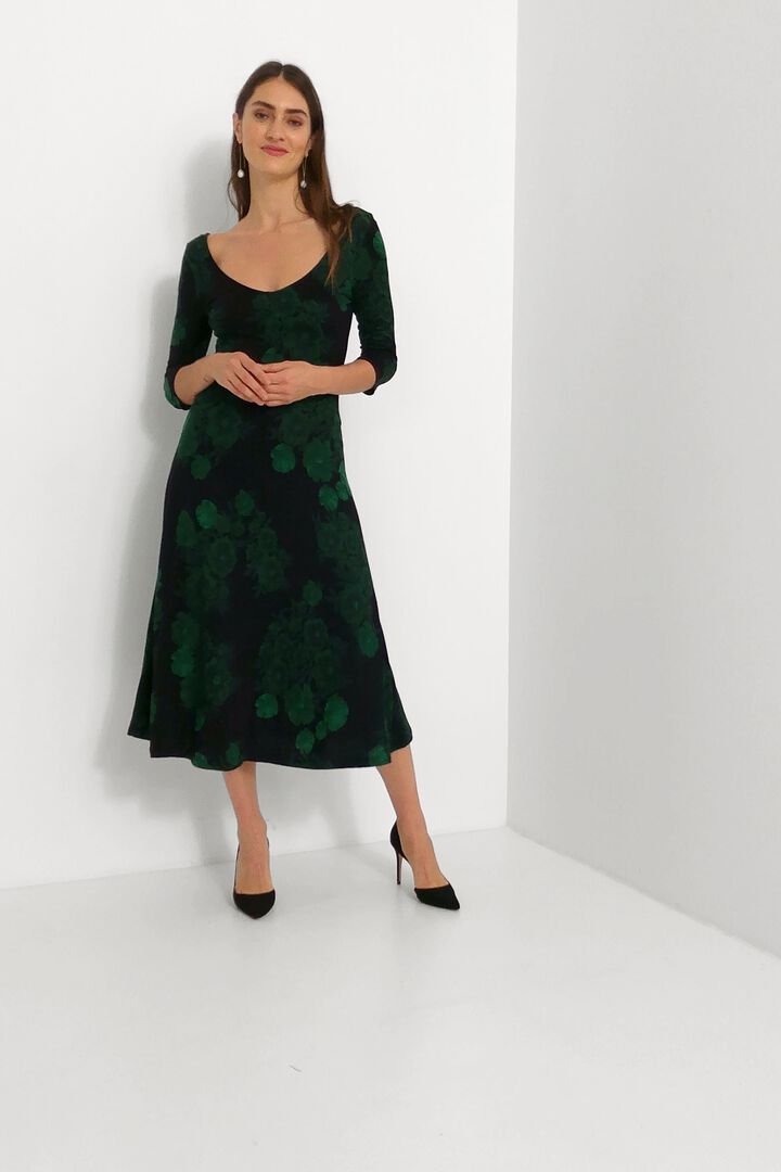 Flared viscose dress | Desigual
