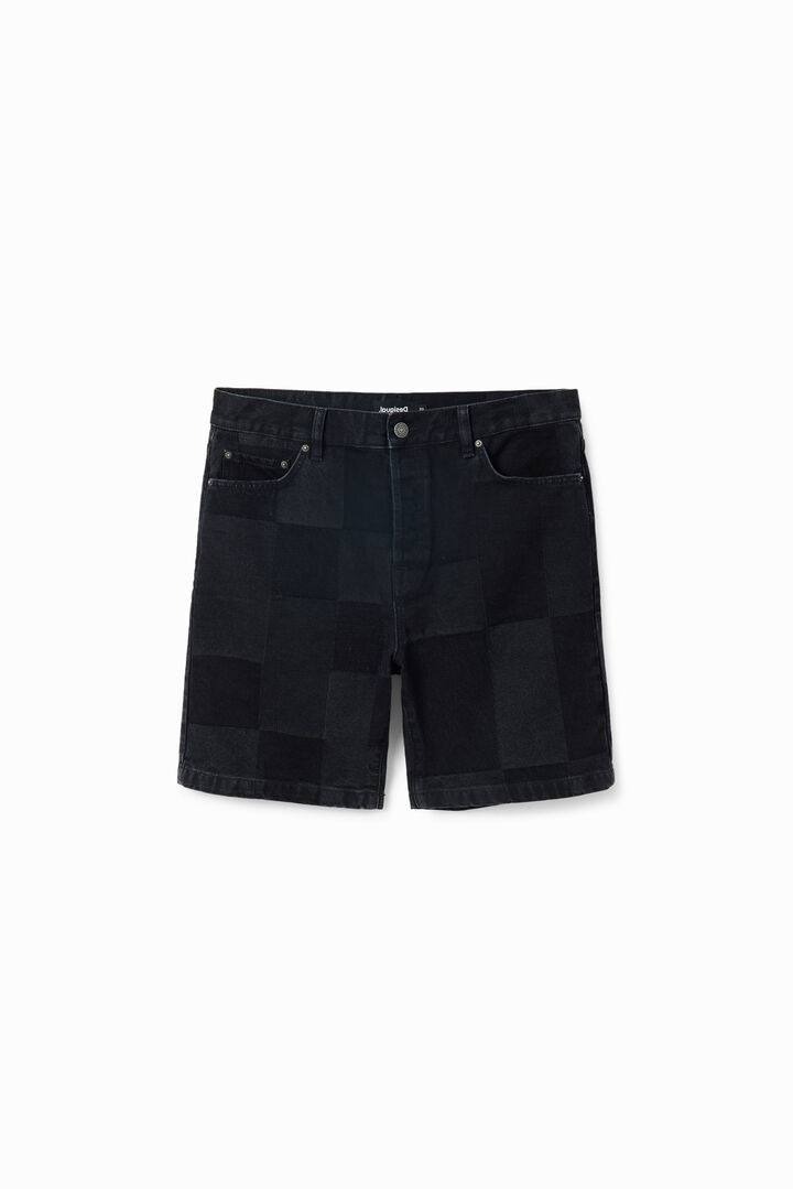 Vaqueros cortos jacquard patch | Desigual