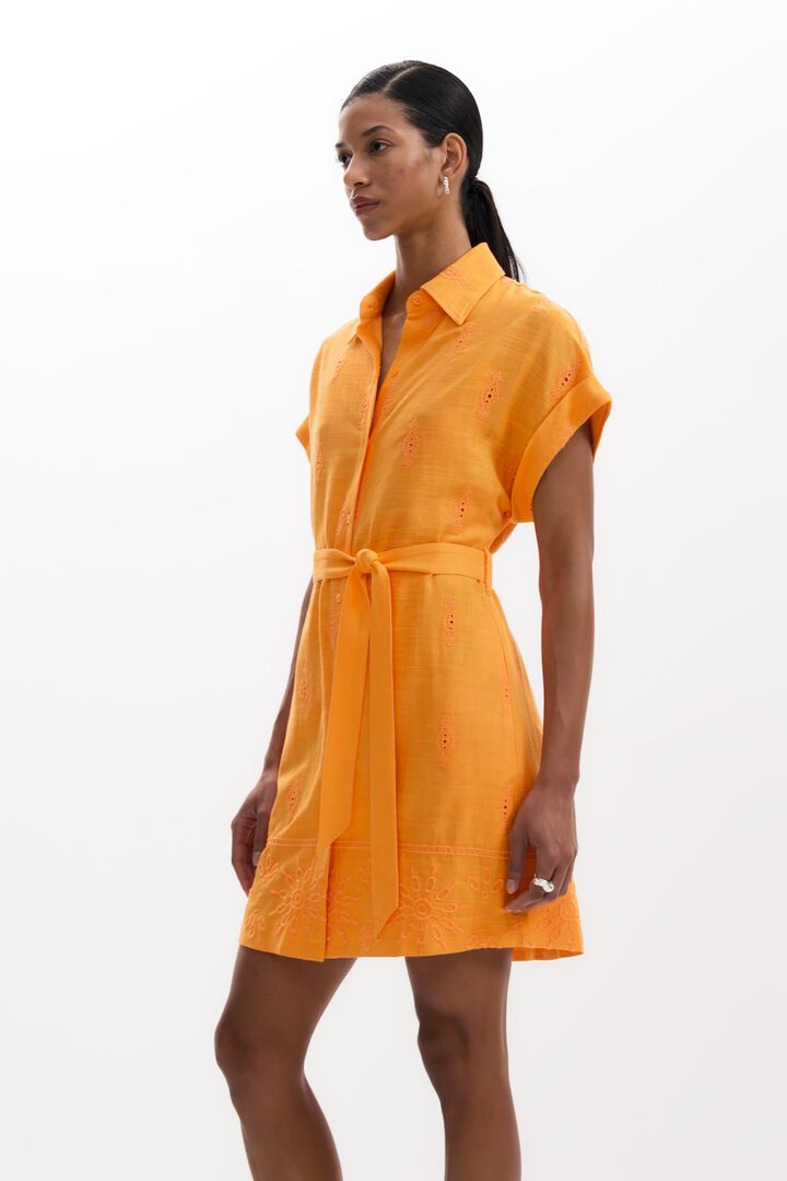 Robe chemise avec ourlet découpé | Desigual