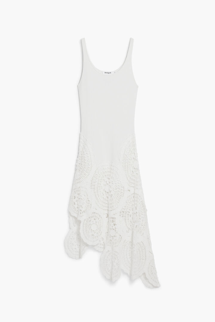 Crochet midi dress | Desigual