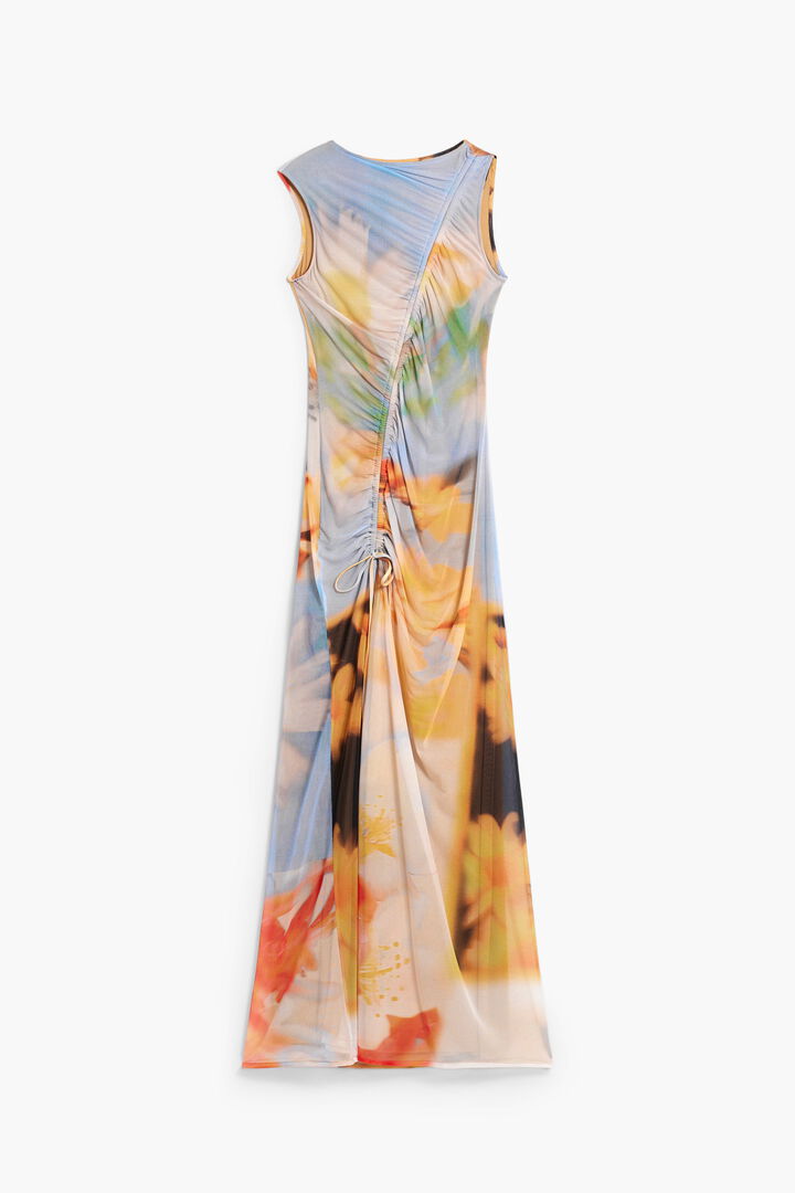 Draped long dress