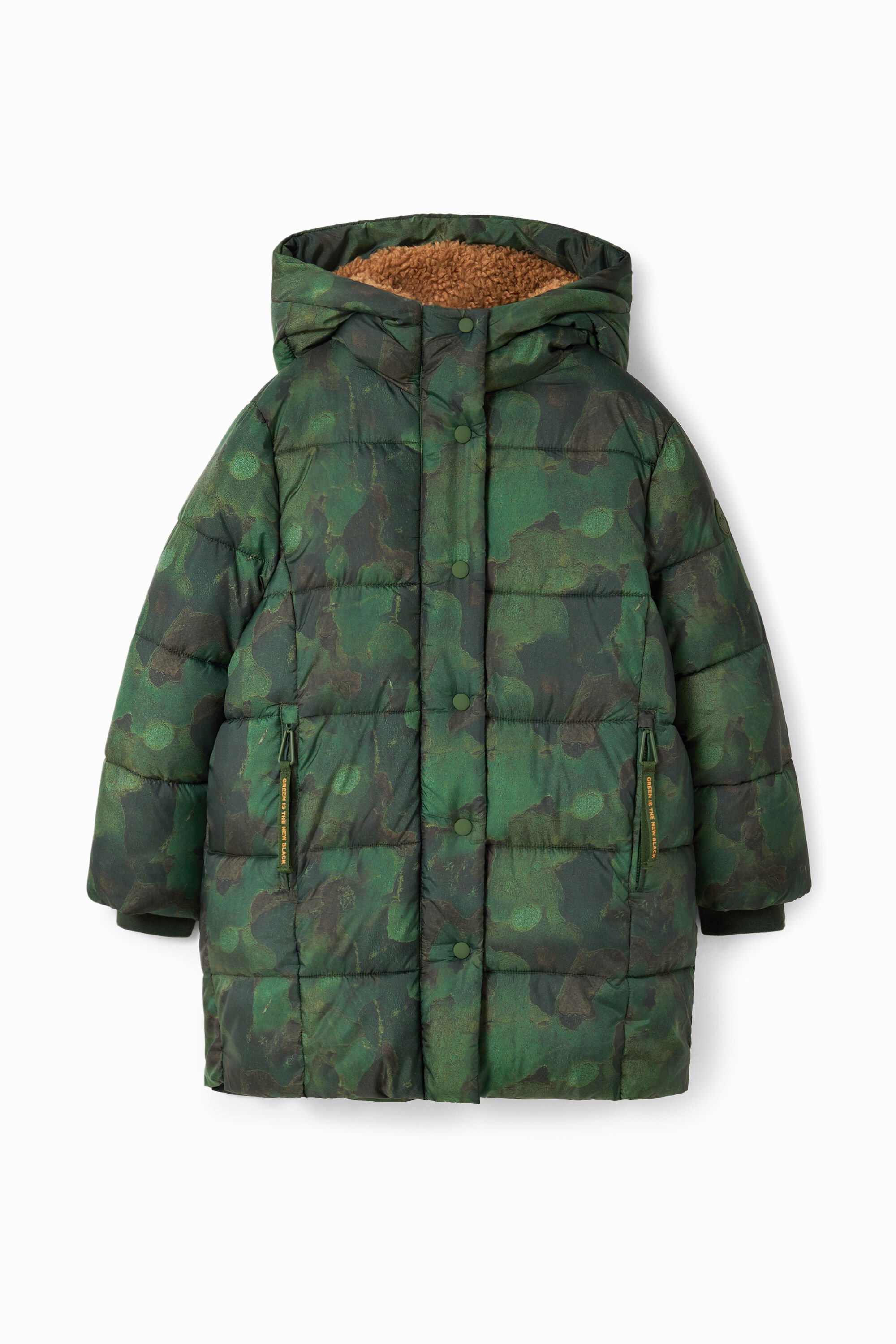 Abrigo acolchado camuflaje