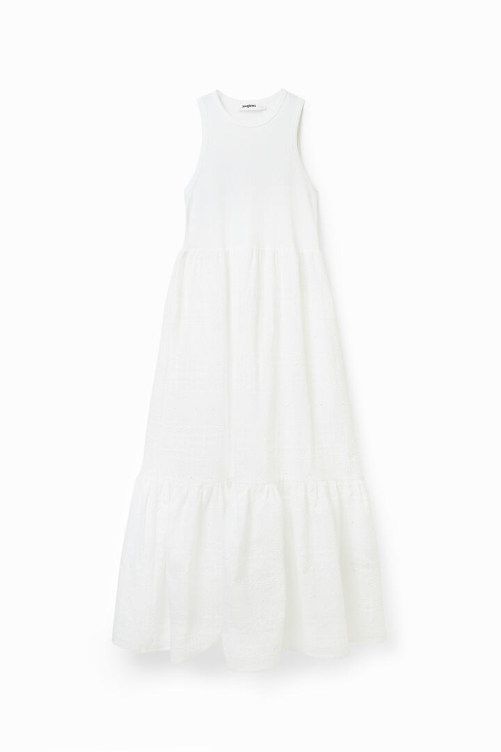 Long embroidered combination dress | Desigual