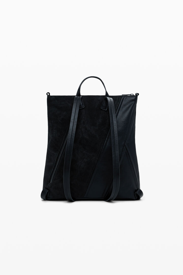 Mochila efecto piel corsé pequeña | Desigual