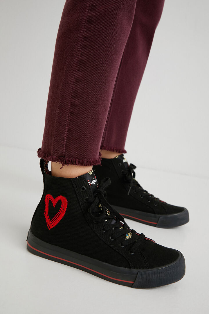 High-top sneakers embroidered | Desigual