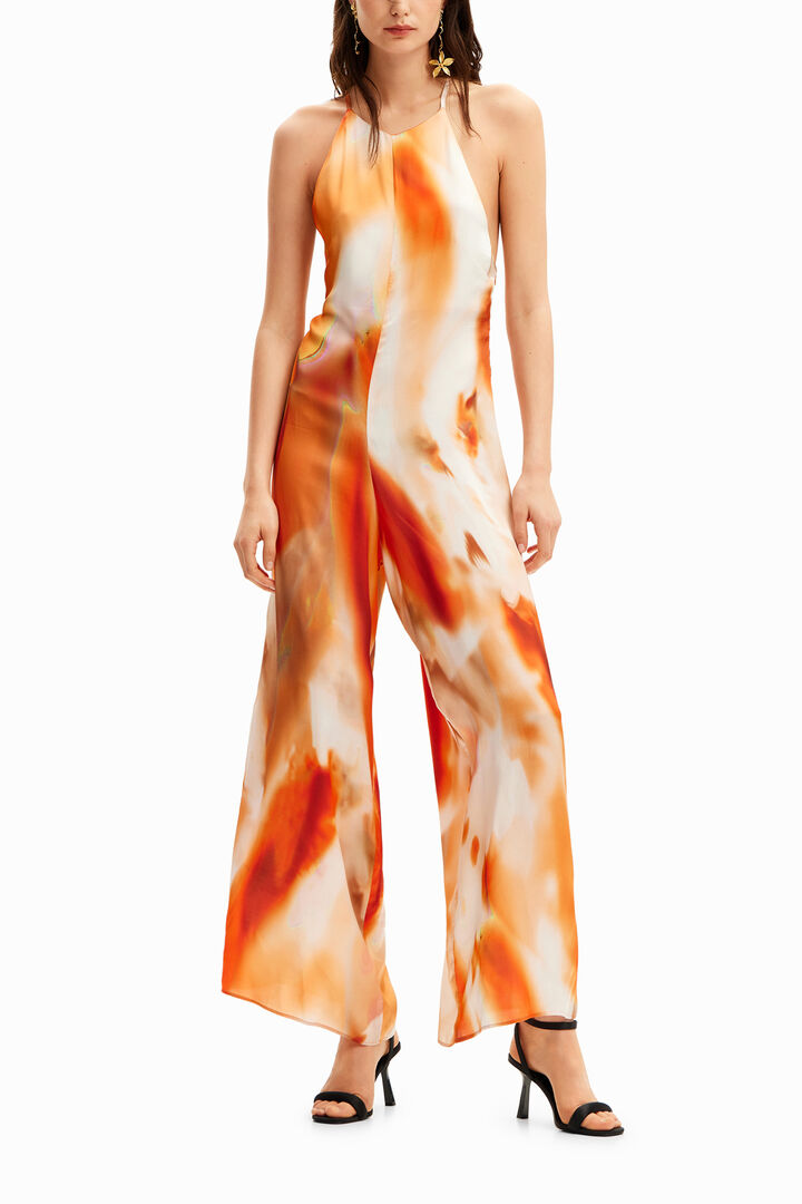 Halter pajac z abstraktnim potiskom