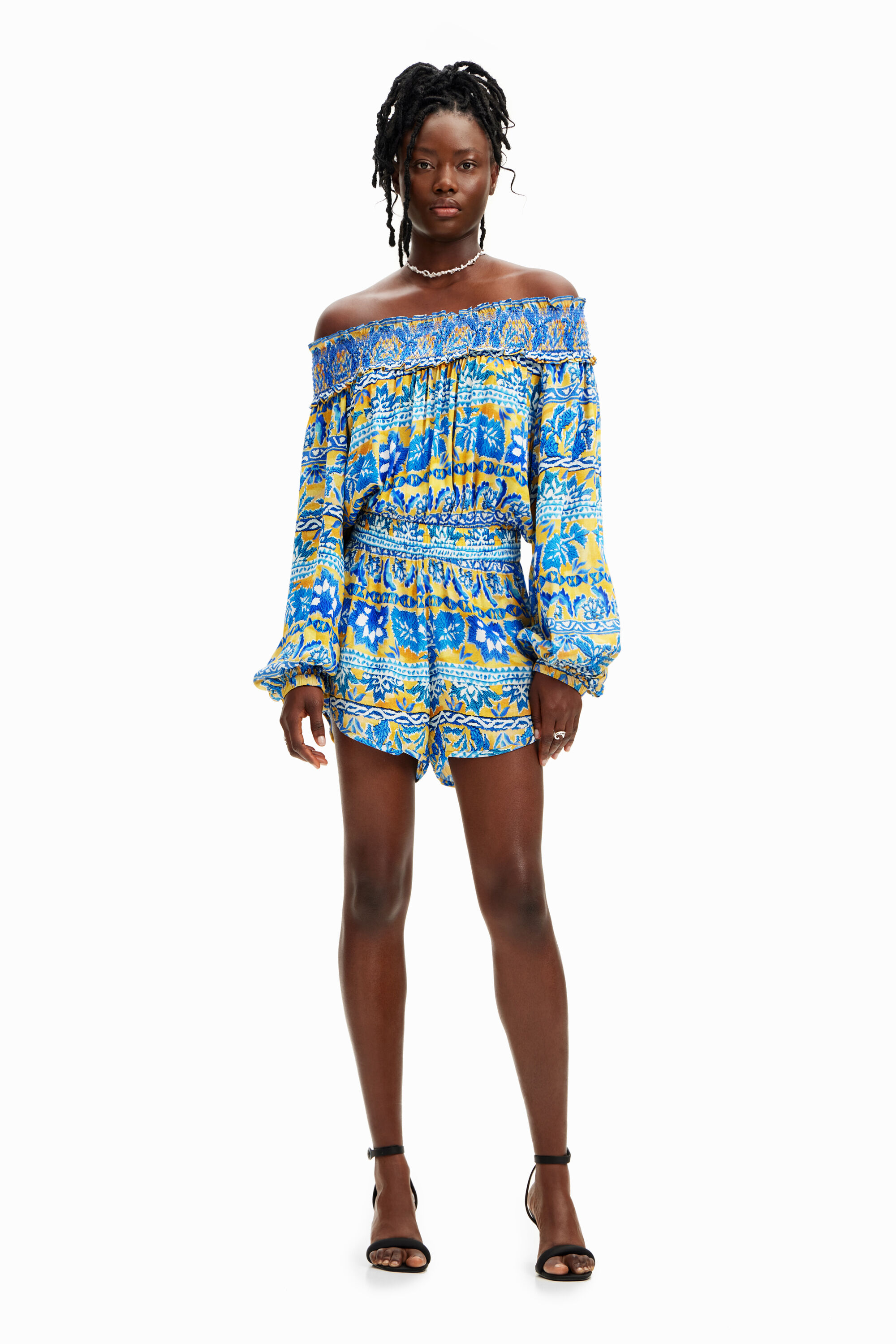 Desigual Stella Jean blue romper