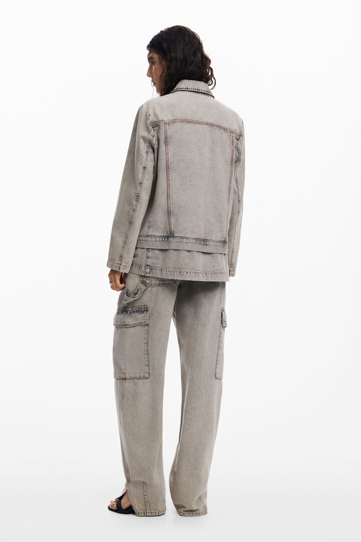Blazer denim desgastado | Desigual