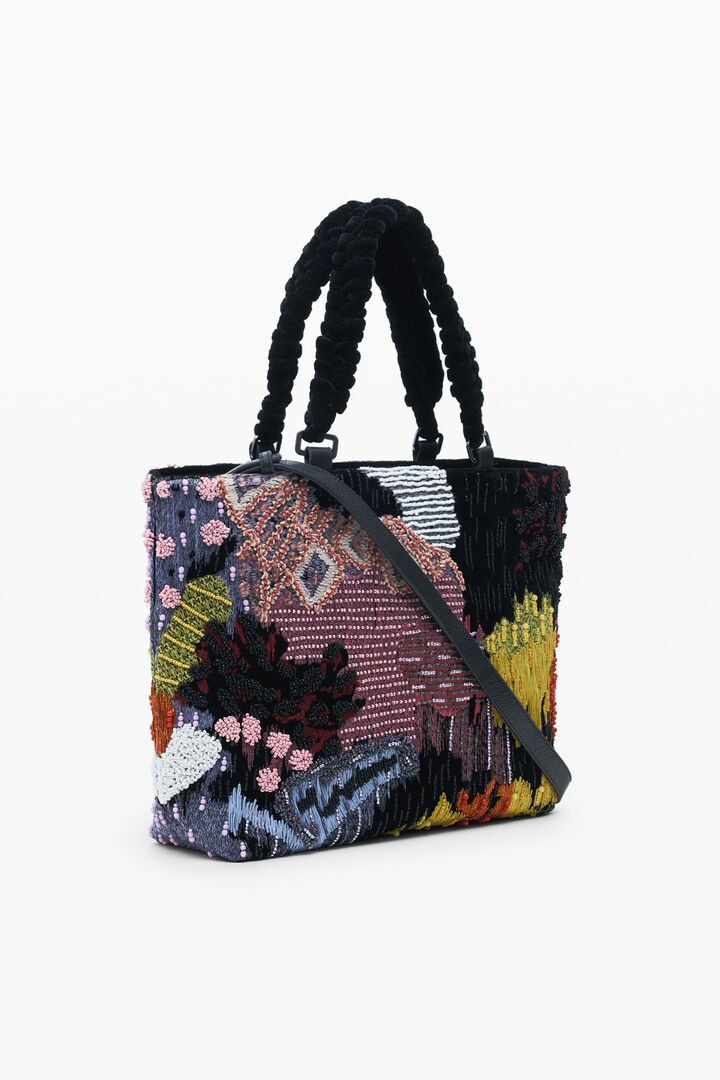 Medium beaded shoulder bag | Desigual