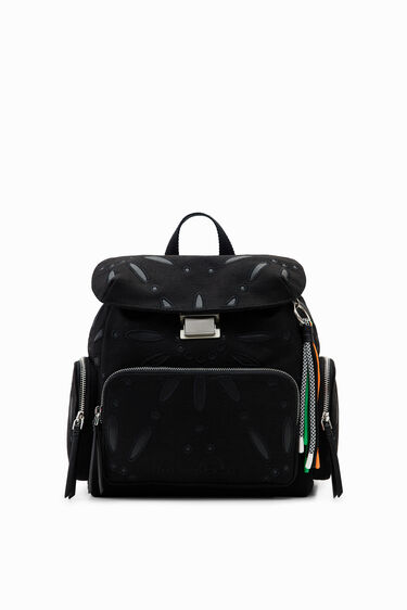 Midsize Swiss-embroidery backpack | Desigual