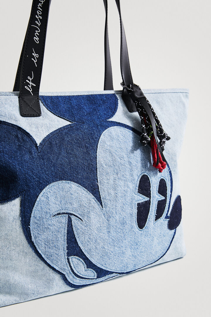 ミッキーマウスパッチワーク トートバッグ | Desigual
