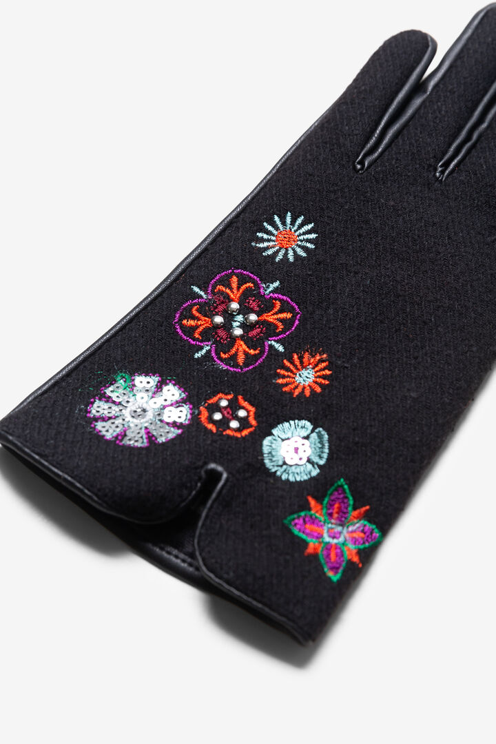 Short embroidered gloves | Desigual