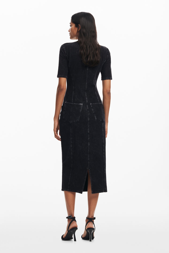 Denim-effect dress | Desigual
