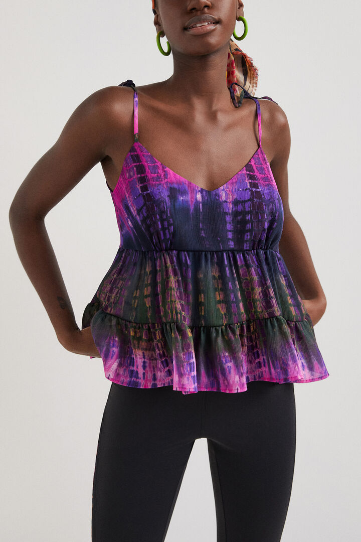 Top de tirantes tie-dye | Desigual