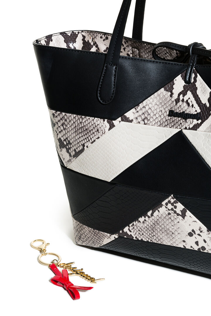 Reversible shopper Snake Color Patch Capri | Desigual