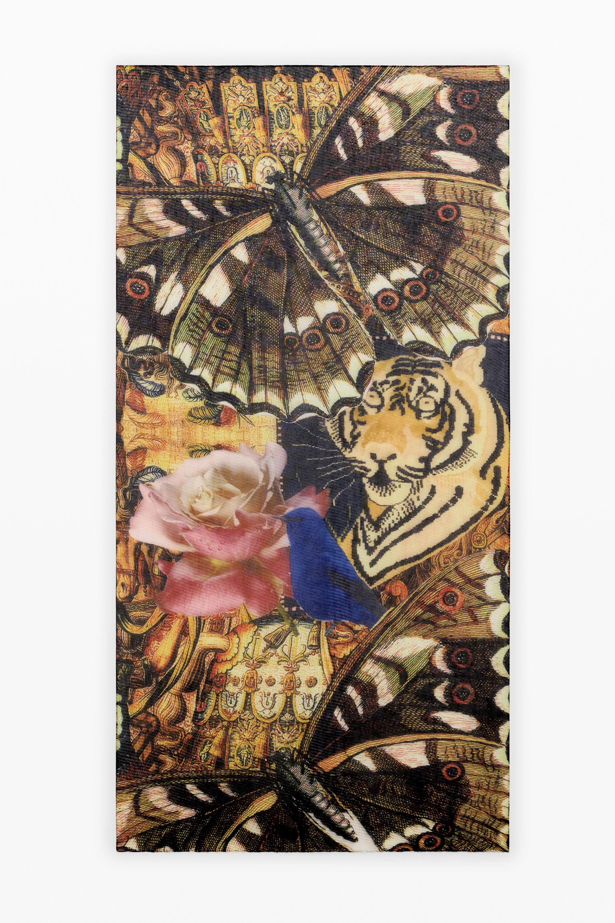 foulard rectangular m c lacroix, Poliester, MarróN, U