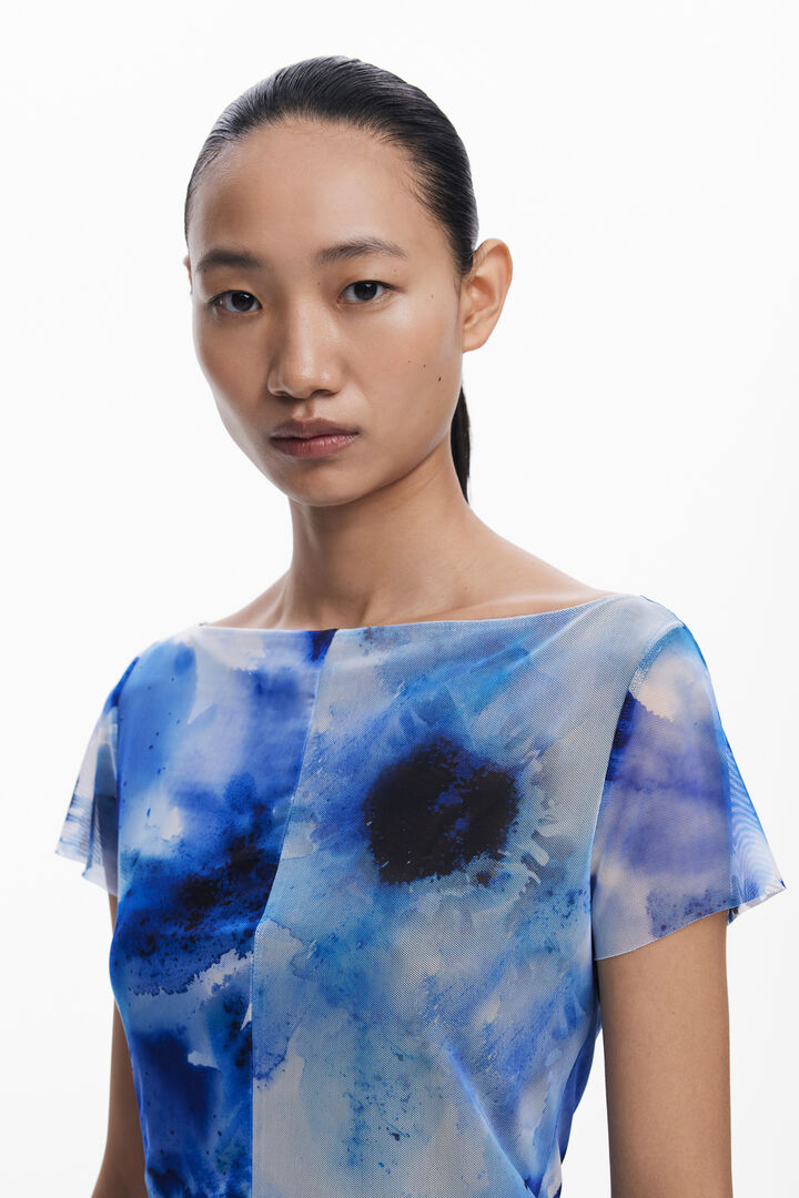 Ribbed tulle T-shirt | Desigual