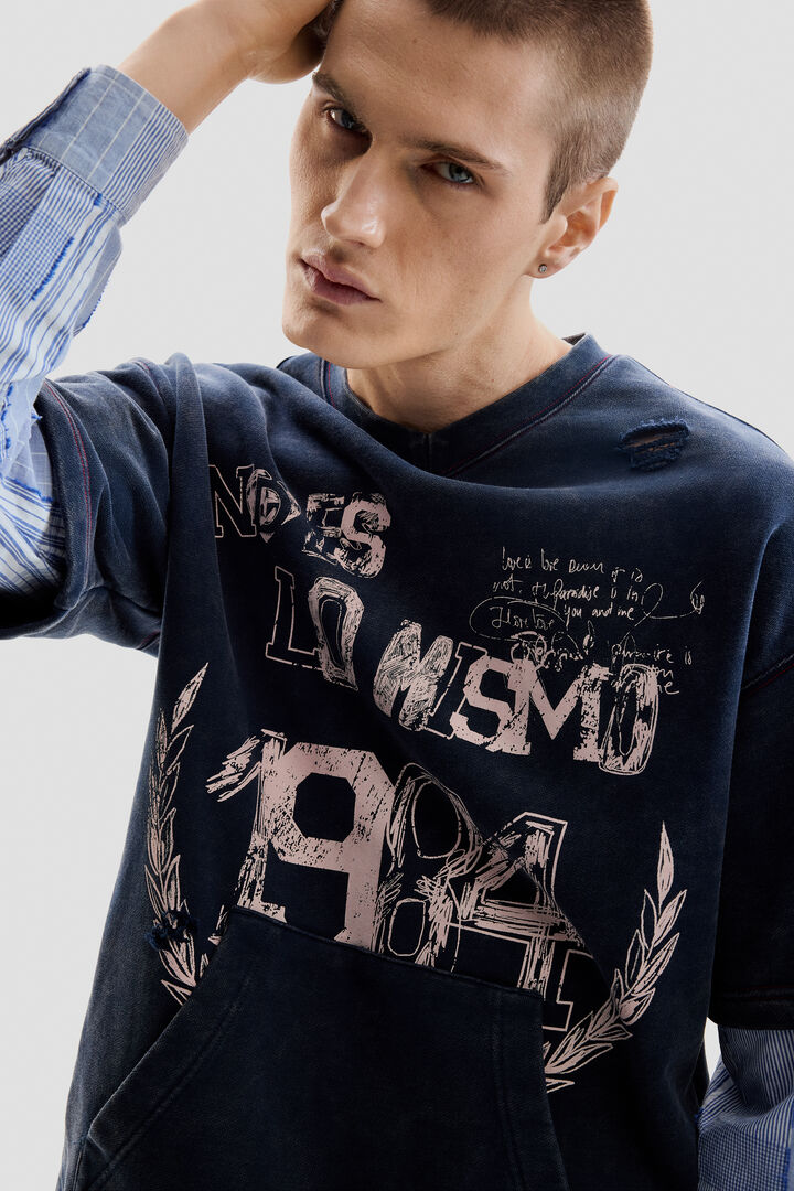 FELPA A MANICHE LUNGHE | Desigual