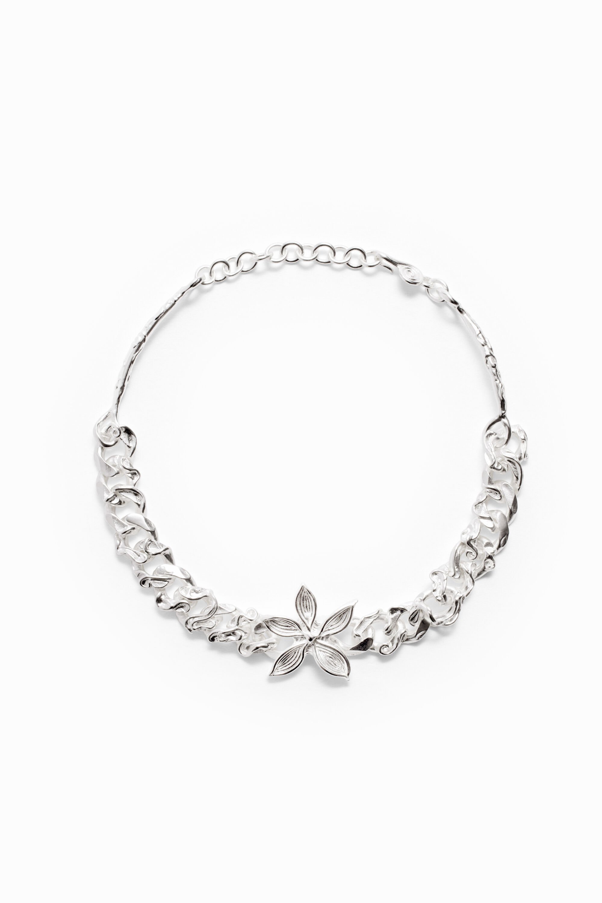 White gold plated chain store