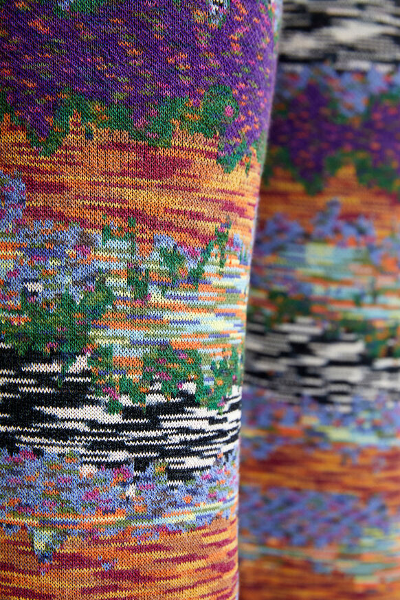 Spodnie z rozszerzanymi nogawkami space dye | Desigual