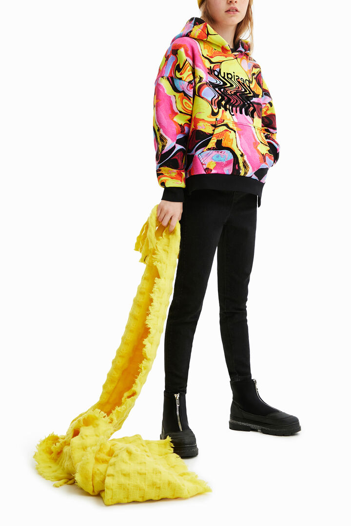 Digital print hoodie | Desigual