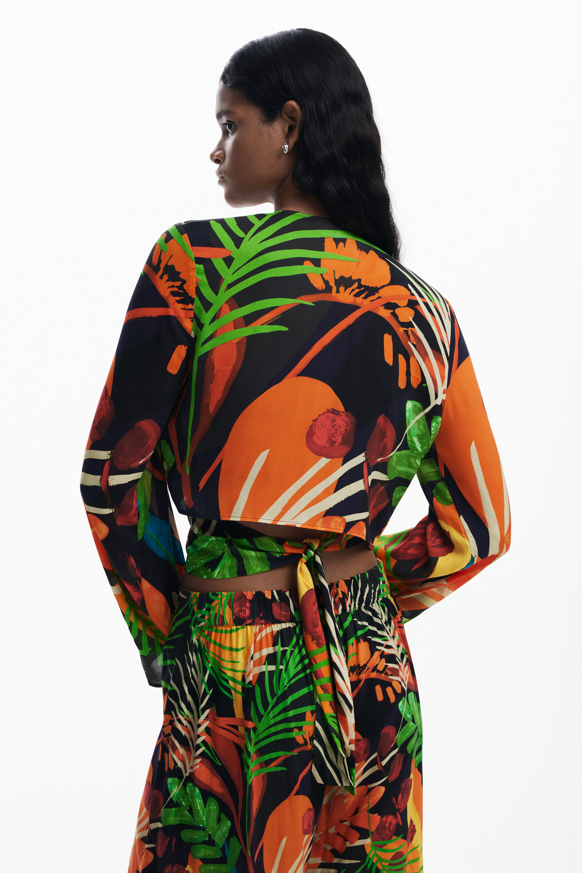 Tropical wrap top Women's I Desigual.com