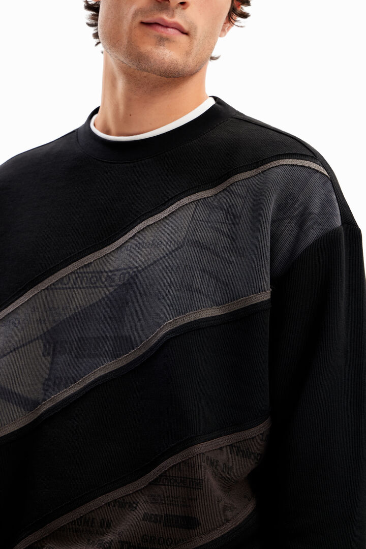 Sweat-shirt patchwork messages | Desigual