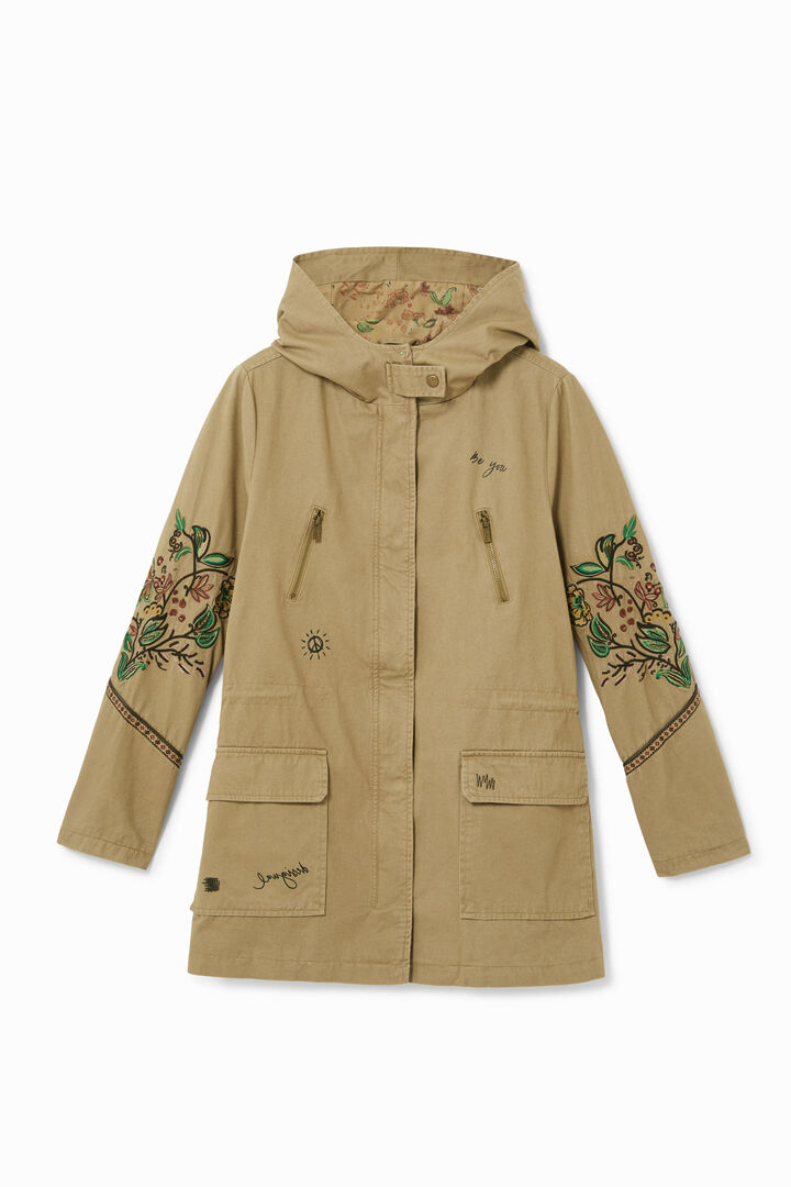 Parka met capuchon en bloemen | Desigual