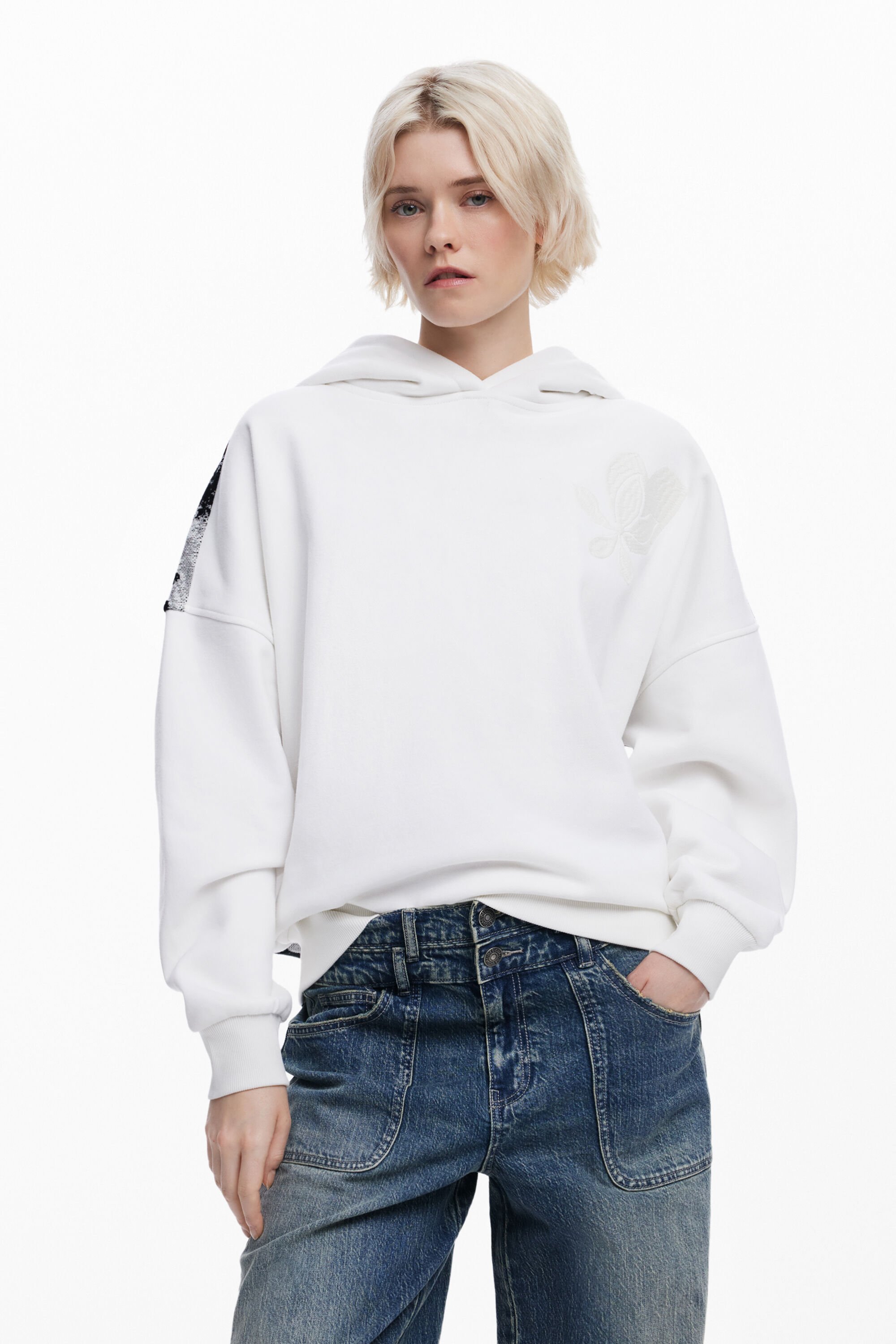Desigual Paradise Sweatshirt M. C. Lacroix In White