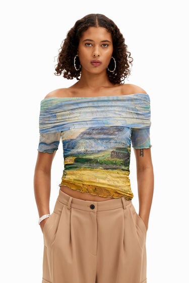 Camiseta bandeau Van Gogh | Desigual