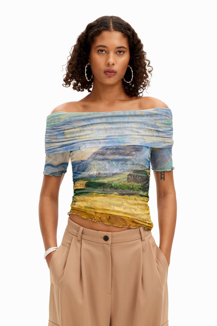 Camiseta bandeau Van Gogh