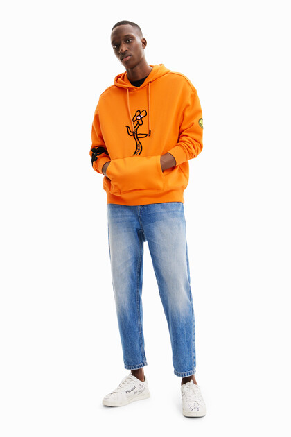 Sweatshirt met bloemen
