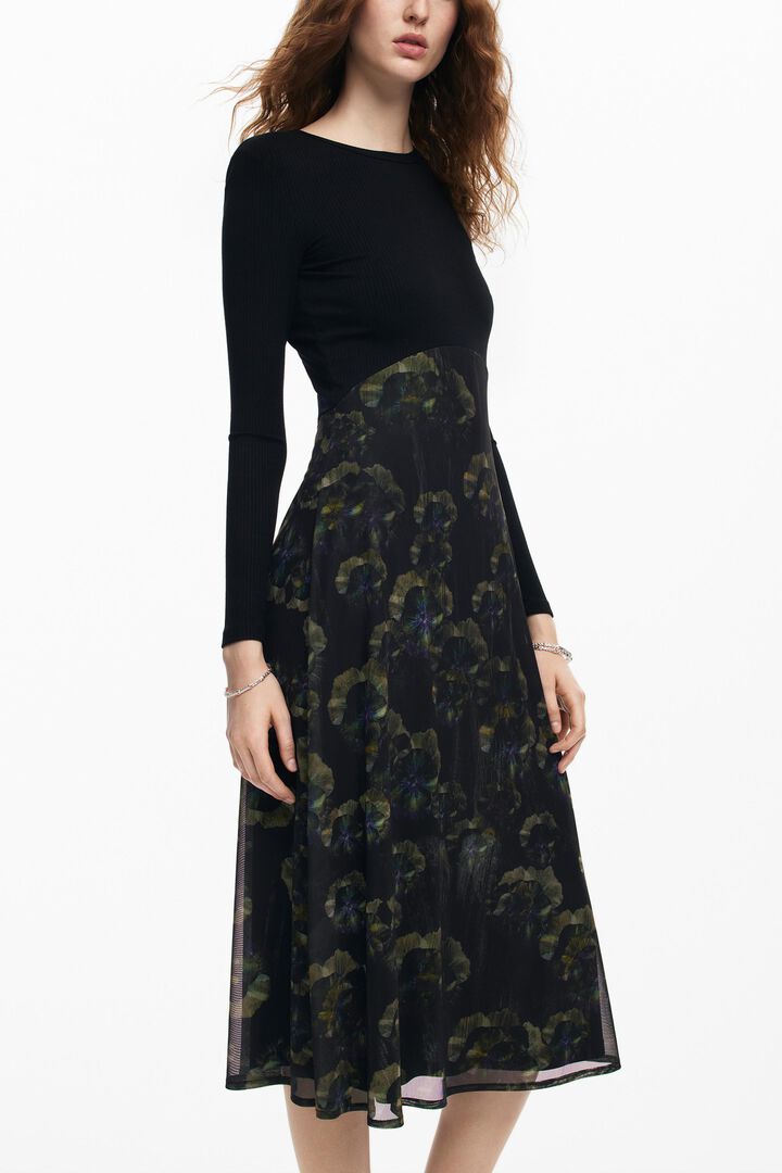 Robe midi florale M. Christian Lacroix | Desigual