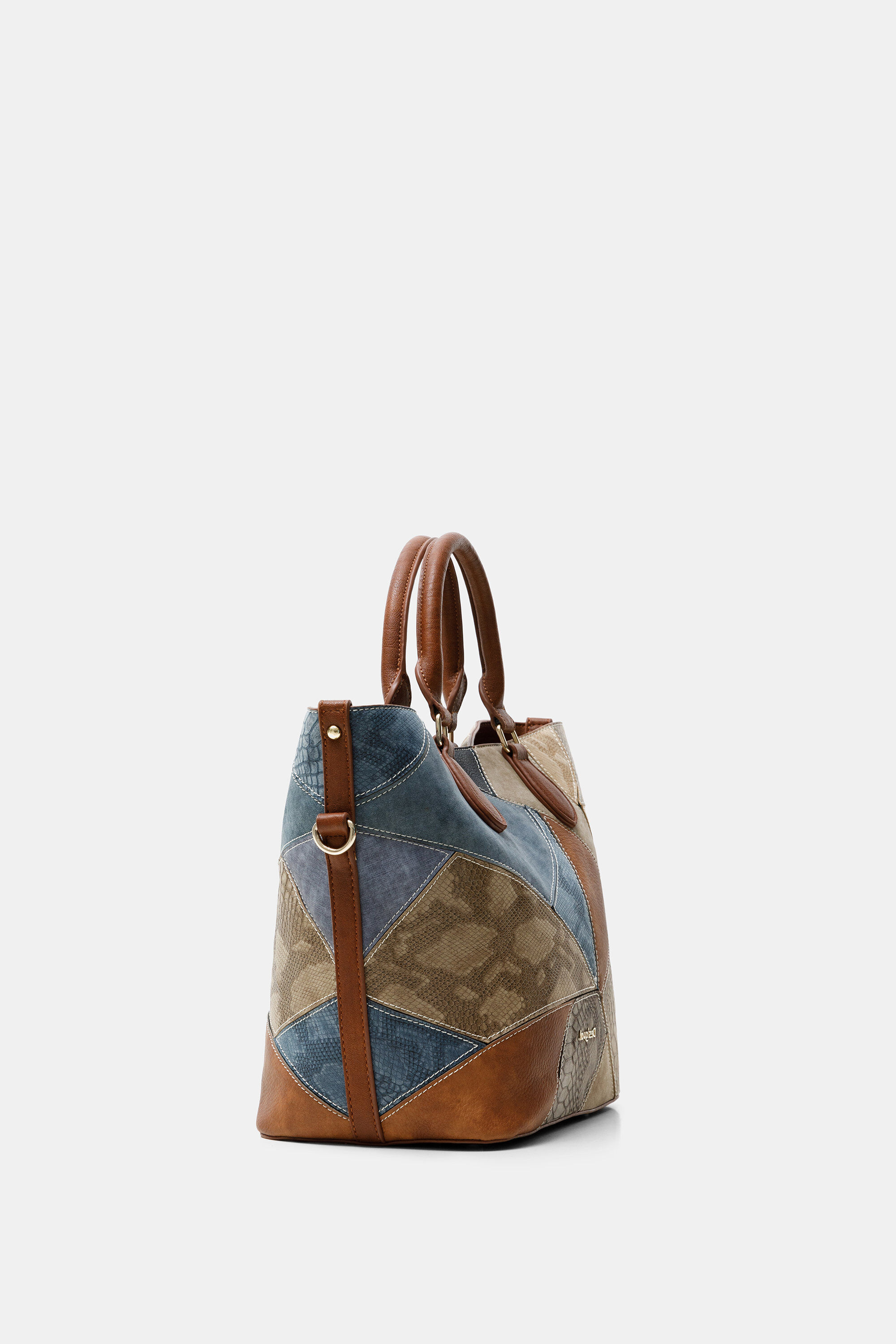 Shopping bag reptile patch | Desigual.com