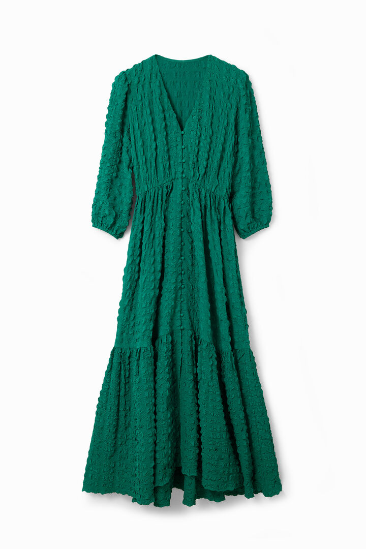 Textured long dress | Desigual