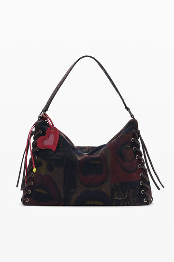 Grote tas met graffiti lippen | Desigual